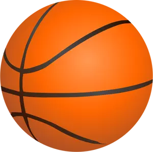 Photorealistic basketball ball vector clip art