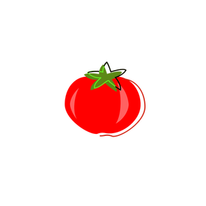 Vintage-tomaattivektorigrafiikka