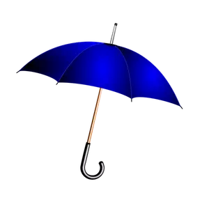 Vectorillustratie van blauwe paraplu