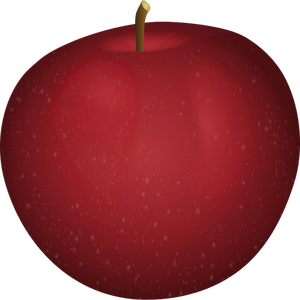 Imagine vectorială de pete albe pe un apple