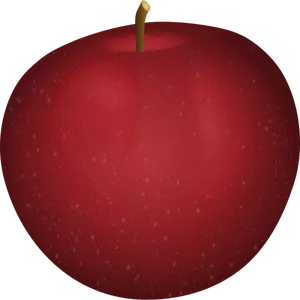 Gambar vektor bintik-bintik putih pada sebuah apel
