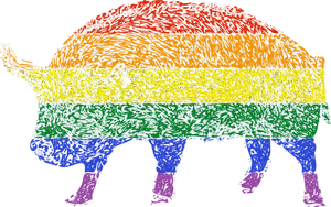 Gay taur vector illustration