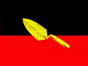 Aboriginal Flag-Vektor-Bild