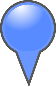Puntatore della mappa blu