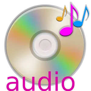 オーディオ CD のベクトル グラフィック