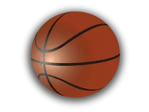 Ilustrasi vektor bola basket