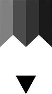 Vektor-ClipArts von Bleistift-Form-Symbol