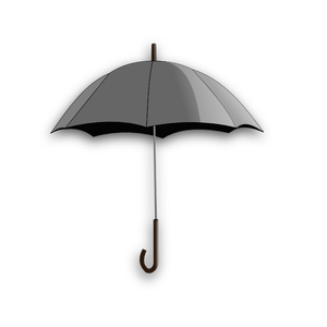 Vectorillustratie van eenvoudige paraplu