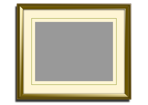 Golden picture frame