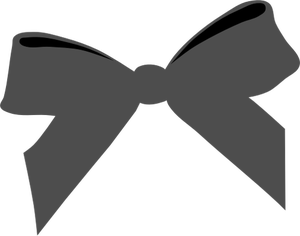 Gambar vektor hitam dasi kupu-kupu