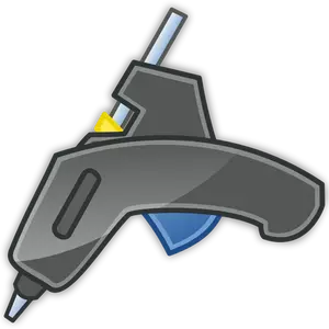 Vector bildet av limpistolen med skygge