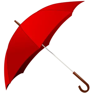 Imagem vetorial de guarda-chuva vermelho aberto