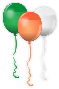 Gambar vektor balon untuk perayaan hari St. Patrick