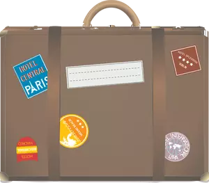 Travel suitcase vector illustration