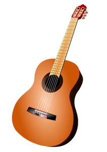 Classic guitar vector image