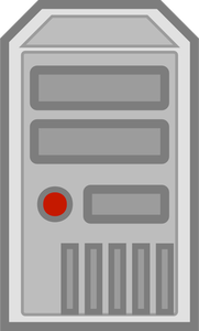 Vector de la imagen color del símbolo de servidor