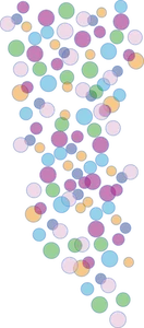 Fargede bobler vektorgrafikk utklipp