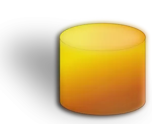 Orange vector image of database