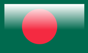 Vlag van Bangladesh vector illustratie