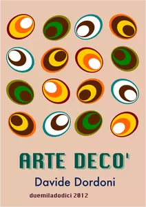 Vektor illustration av art déco-ägg affisch