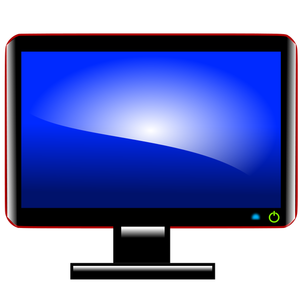 Imagem de vetor de monitor de computador