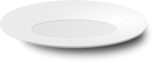 Image vectorielle d'une plaque blanche avec shadow