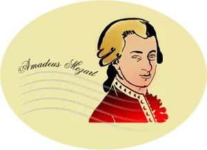 Illustrazione vettoriale di Mozart