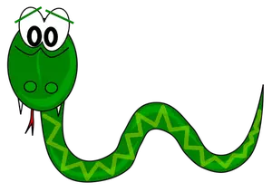 Image vectorielle de serpent à sonnettes
