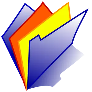 Polaroid folder vector icon