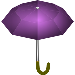 Purple umbrella vector drawing