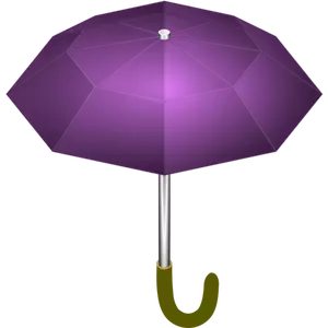 Purple umbrella vector drawing