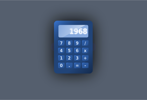 Calculator de albastru