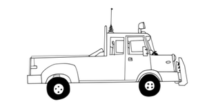 Truck vector drawing