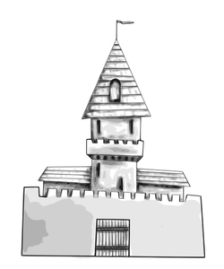 Desenho vetorial de castelo