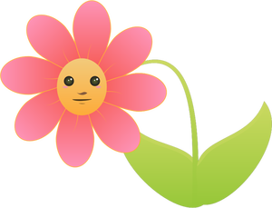 Blume mit Gesicht