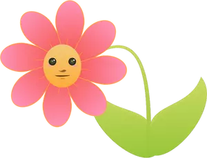 Fiore con viso