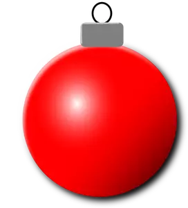 Immagine vettoriale ornamento di Natale rosso