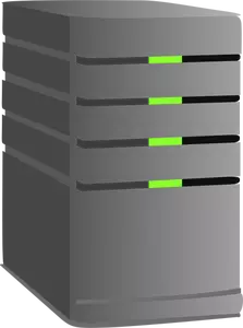 Datamaskinen server vektor image