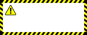 Warning sticker vector image