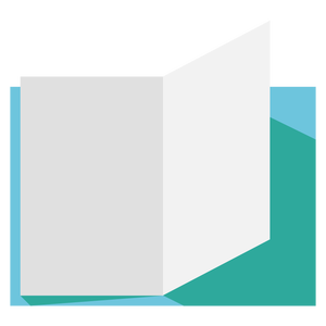 Open book page vector image