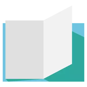 Gambar vektor halaman buku terbuka