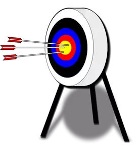 Векторное изображение цели с стрелками