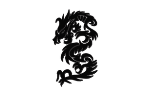 Kinesiska nyåret dragon vektorritning