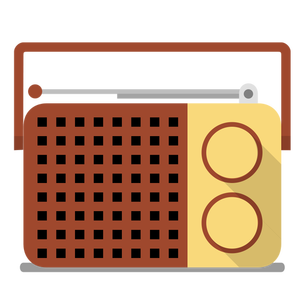 Disegno vettoriale di radio portatile ricevitore