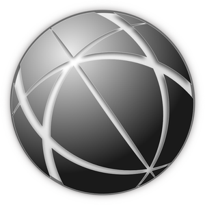 Gray globe icon vector image