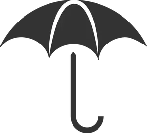 Regen bescherming pictogram vector illustraties