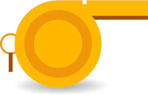 Silbato naranja vector de la imagen