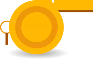 Oranje fluitje vector afbeelding