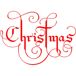 Kerstmis tekst vector afbeelding