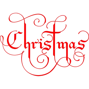 Kerstmis tekst vector afbeelding
